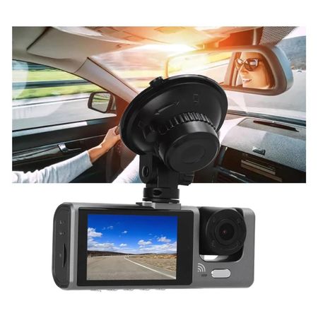 Grabador HD de Auto XO-XJ03 con Cámara Dual Delantera y Trasera 1080P