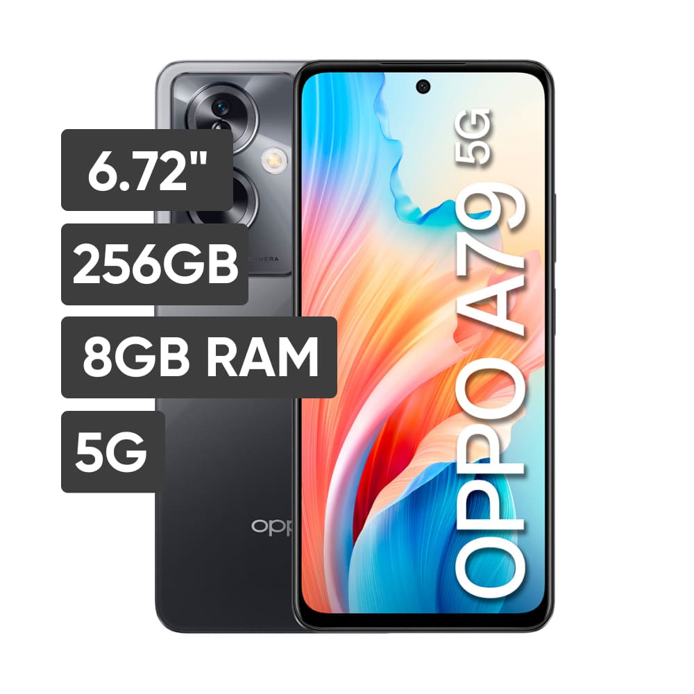 Smartphone OPPO A79 6.72"" 8GB 256GB 50MP + 2MP Negro