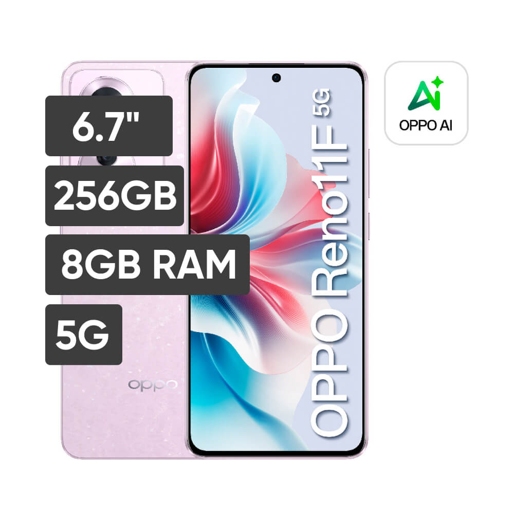 Smartphone OPPO Reno 11F 6.7"" 8GB 256GB 64MP + 8MP + 2MP Púrpura