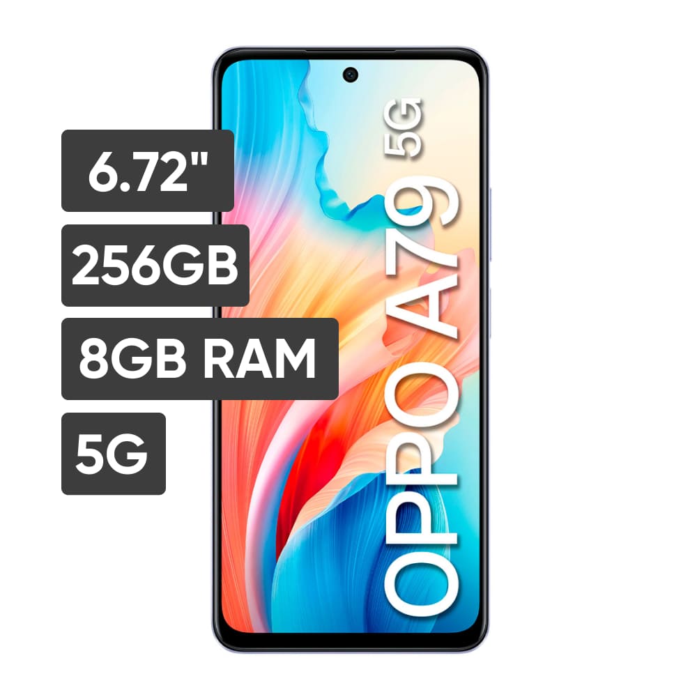 Smartphone OPPO A79 6.72"" 8GB 256GB 50MP + 2MP Lila