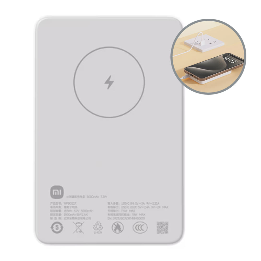 Cargador Magnético XIAOMI 5000mAh 7.5W WPB0507