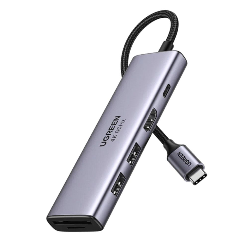 Adaptador USB Hub Ugreen 6 en 1 tipo C 4K 60HZ