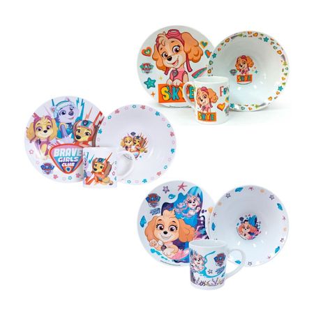 Set cerámica 3 piezas Paw Patrol M