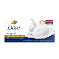 Jabón de Tocador DOVE Blanco Barra 90g Paquete 6un