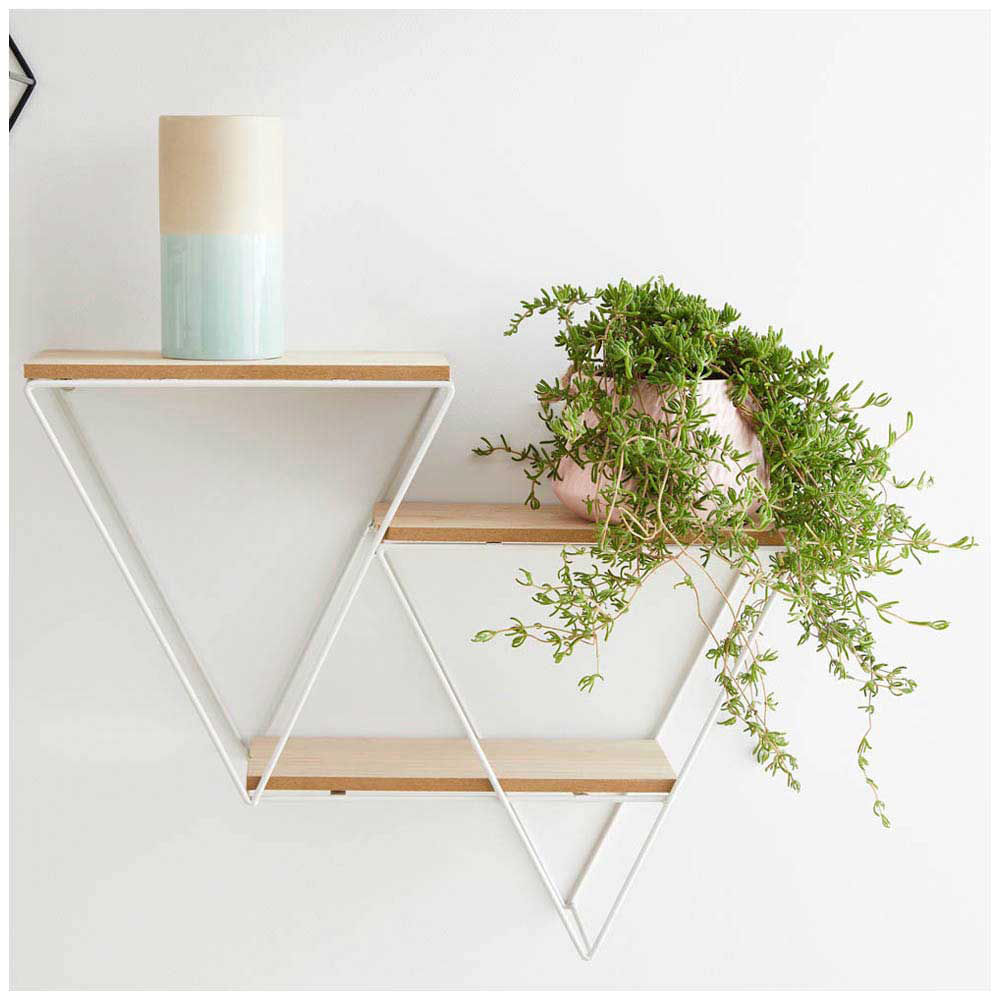 Repisa DECO HOME Triangular Blanco