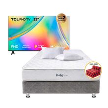 pack-cama-el-cisne-kaly-2-plazas-colchon-box-tarima-sofa-cama-2-almohadas-televisor-tcl-led-32-fhd-smart-tv-32s5400af