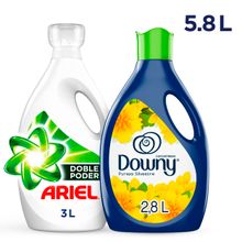 pack-detergente-liquido-ariel-concentrado-galonera-3000ml-suavizante-downy-pureza-silvestre-botella-2-8l