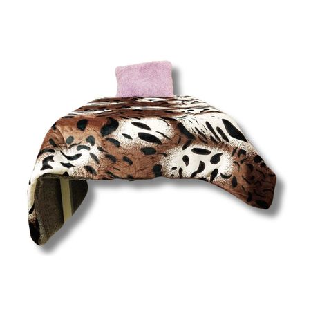 Edredón 2 Plazas Piel de Ángel Color Marron Estampado Tigre