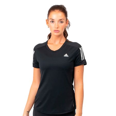 Polo deportivo Adidas Original FS9830 The Run Color Negro Para Mujer - Nezmun Talla XS