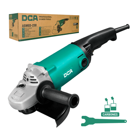 Amoladora Esmeril 9? DCA  2200W D22MM 6600/MIN GATILLO ASM03-230SS Amoladora Esmeril 9? DCA 2200W D22MM 6600/MIN GATILLO ASM03-230SS