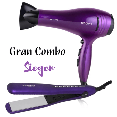 Combo Siegen Plancha Alisadora SG 4750 + Secadora de Cabello SG-3031