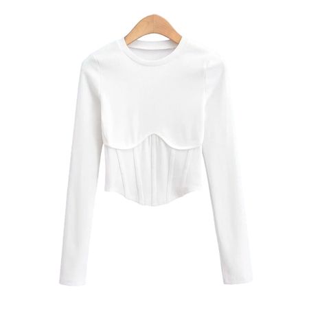 Blusa Manga Larga 4P162 Blanca Tangada - Nezmun Talla M Blusa Manga Larga 4P162 Blanca Tangada - Nezmun