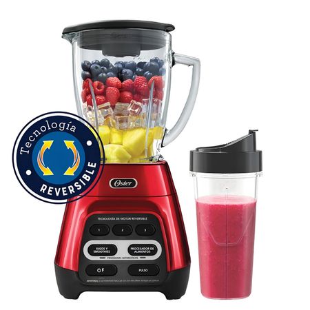 Licuadora Oster BLSTPYG1310RBG Tecnología Reversible y vaso Blend-N-Go