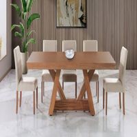 Comedor Dmuebles 6 sillas Matera - Beige