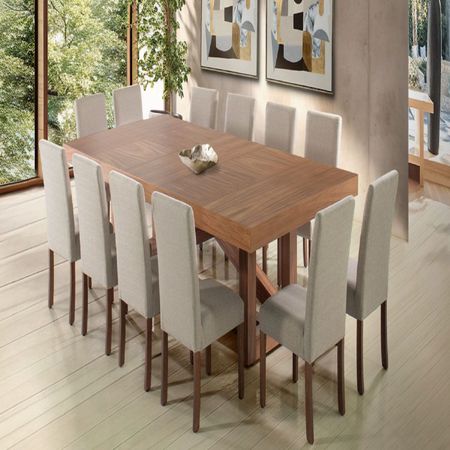 Comedor Dmuebles 12 sillas Ravello - Beige