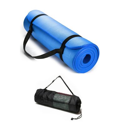 Colchoneta Mat de Yoga Extra Gruesa 20 Mm Premiun Pilates Gym Blue