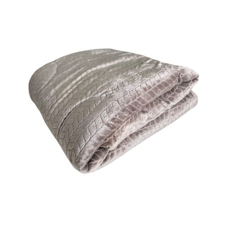 Edredón dos Plazas Piel de Ángel con Reverso Carnero Color Gris