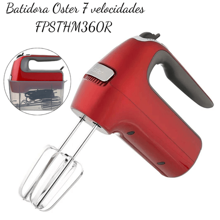 Batidora Oster de Mano 7 Velocidades Rojo FPSTHM360R