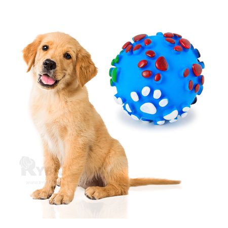 Pelota Divertida para Perros en Talla M Celeste