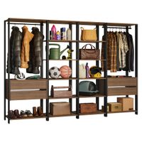 Estante Multiuso 258 cm Marrón/Negro