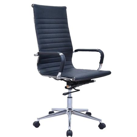 Silla De Oficina Presidencial Giratoria Color Negro Osler Ofideas