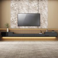 Mesa de TV Flotante 90” Chleo Ventitas Home Color Negro