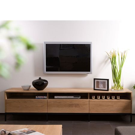 Mueble de TV Moderno Nekotami 3 Cajones R&R MUEBLES