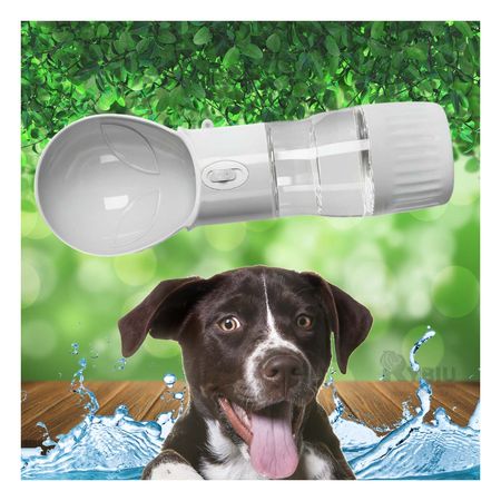 Dispensador de Liquidos para Perros Color Plomo Y+Stickers