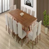 Comedor Dmuebles 12 sillas Matera - Beige