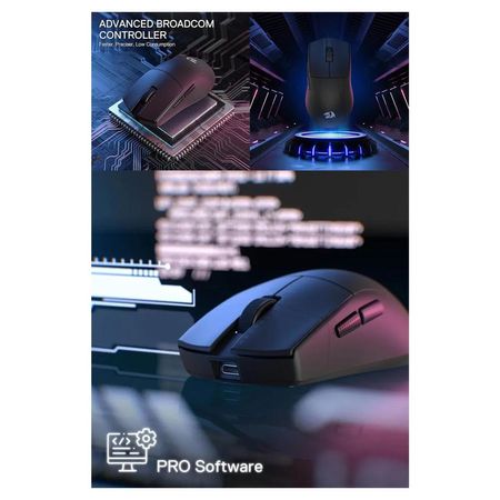 Mouse Redragon K1ng Pro 1k Hz Wireless Black