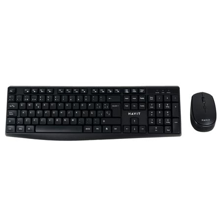 Kit Office HAVIT KB278GCM Teclado y Mouse Inalambrico Negro Kit Office HAVIT KB278GCM Teclado y Mouse Inalámbrico Negro