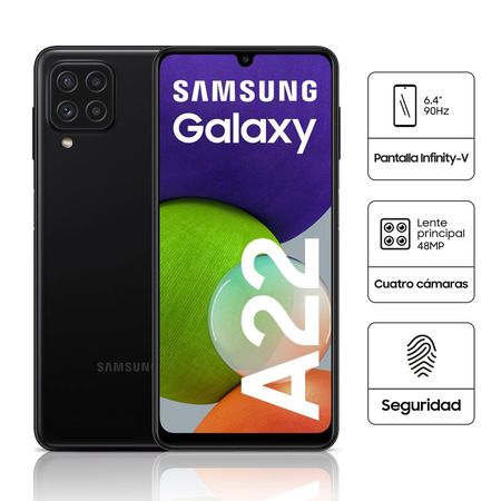 Smartphone Galaxy A22 4GB 128GB SM-A225M 48MP + 5MP + 2MP 6.6