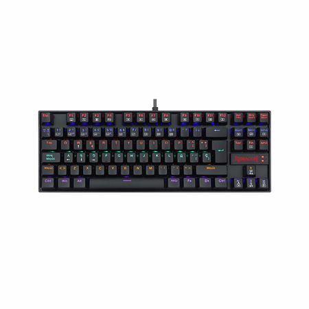 Teclado Gamer Redragon Kumara Rainbow Spanish K552-Kr-Sps Red Switch Black