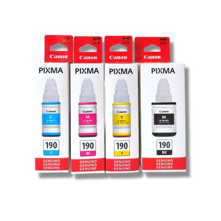 KIT DE 4 TINTAS CANON GI-190