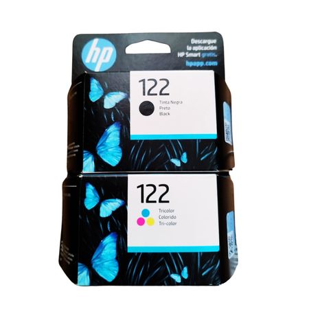 Pack de tinta HP 122 negro y tricolor