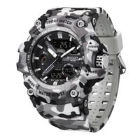 Reloj Deportivo Sanda 3355 Camuflaje Análogo-Digital