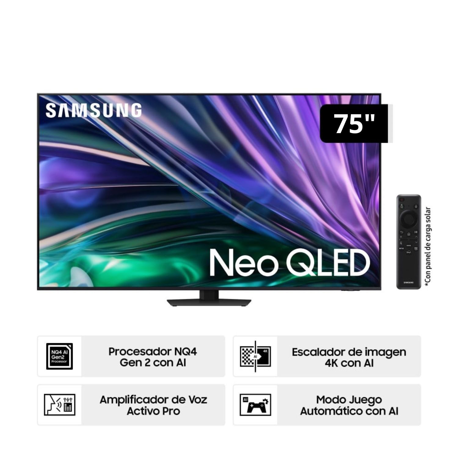 Televisor Samsung Neo Qled 75'' 4K 75QN85D Tizen Os Smart Tv