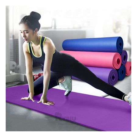 Mat Colchoneta de Fitness de Color Lila Y+Papel de Regalo