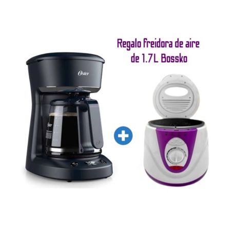 Oster Cafetera Programable 12 Tazas Bvstdcp12b Auto Apagado + Freidora 1200w Bossko