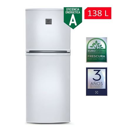 Refrigeradora electrolux ERT18G2HNW 138L frost 2 puertas blanco