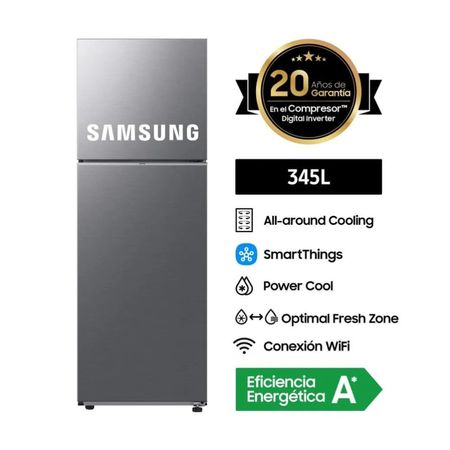 Refrigeradora SAMSUNG 345L Top Freezer - Silver