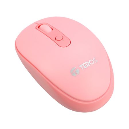 Mouse óptico Inalámbrico TEROS TE5075 Rosado 1600dpi