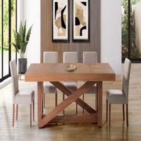 Comedor Dmuebles 6 sillas Ravello - Beige