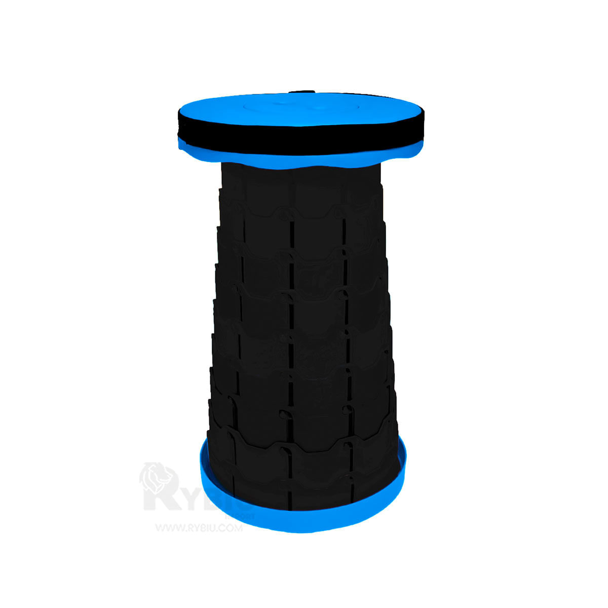 Banco Plegable de Color Azul Y+Post-it adhesivos