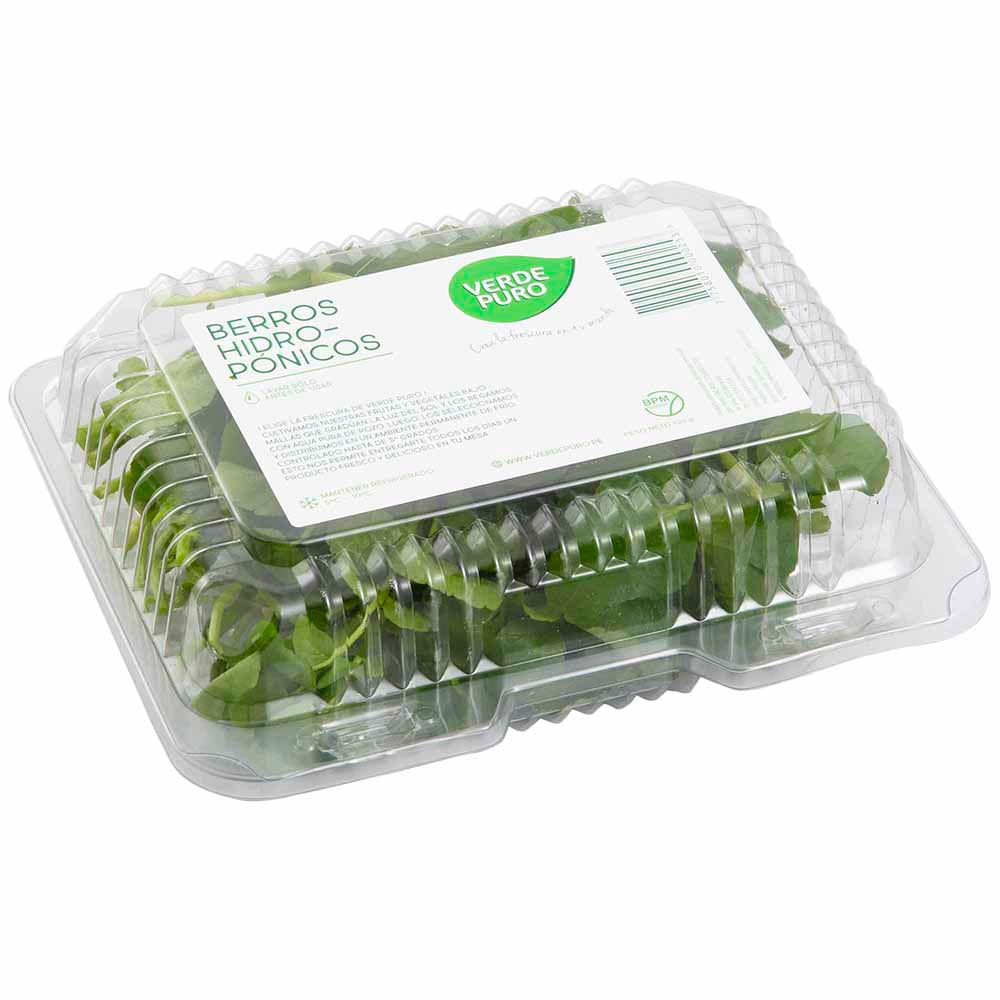 Berros Hidropónicos VERDE PURO Bandeja 120g aprox.