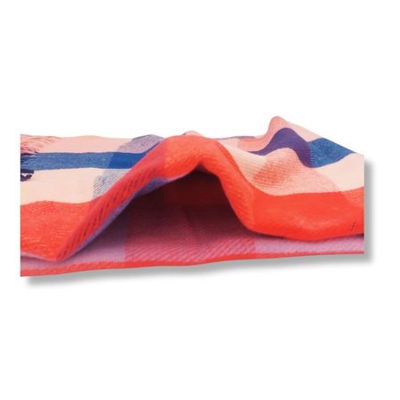 Maxi Bufanda Mujer Rojo y Rosa