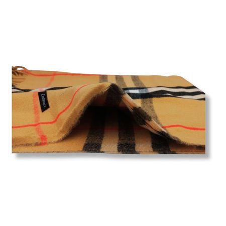 Maxi Bufanda Mujer Mostaza y Negro