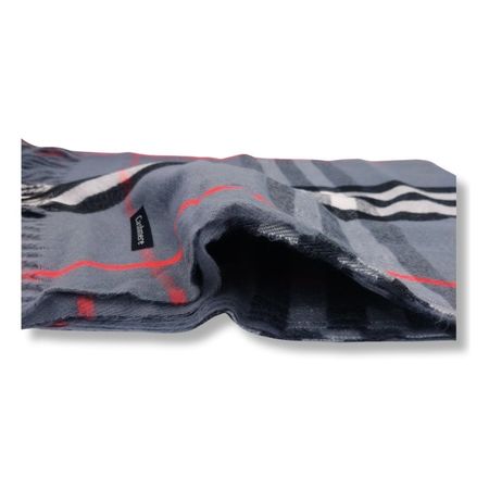 Maxi Bufanda Mujer Rojo y Gris