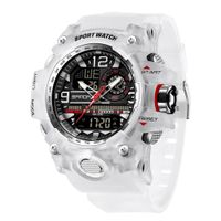 Reloj Deportivo Sanda 3133 Resina Análogo-Digital Transparente