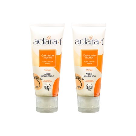 Crema Para manos de Mango AclaraT 60g 2 Unidades